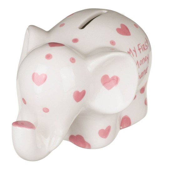 Pusculita elefant roz My First Money Bank krbaby.ro