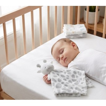 Jucarie de atasament tip comforter girafa Baby Town 35 cm