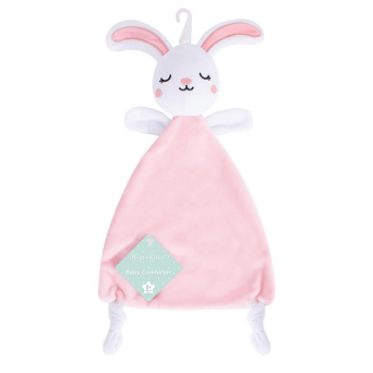 Jucarie de atasament cu etichete senzoriale Iepuras Hugs & Kisses