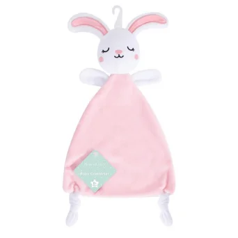 Jucarie de atasament cu etichete senzoriale Iepuras Hugs & Kisses