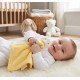 Jucarie de atasament tip comforter ratusca Baby Town galbena 35 cm