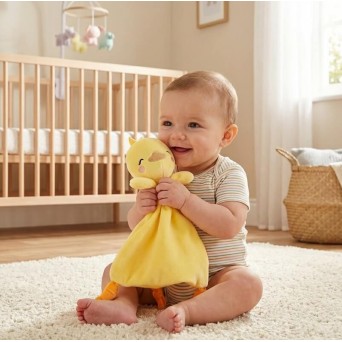 Jucarie de atasament cu etichete senzoriale Ratusca Hugs & Kisses