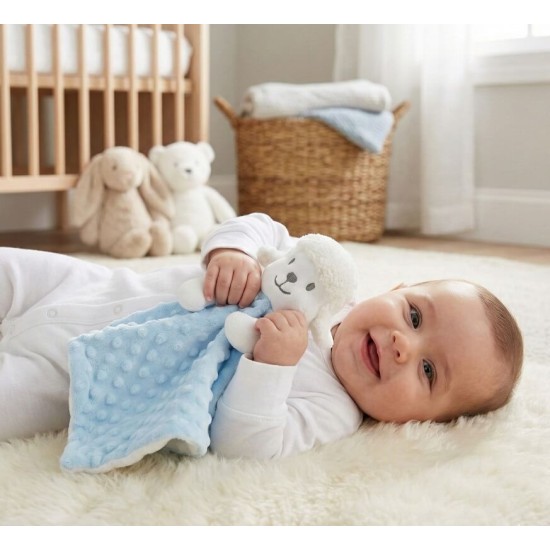 Jucarie paturica cu oita bleu Soft Touch krbaby.ro