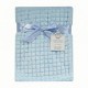 Paturica din jacquard pentru bebelusi Snuggle Baby - bleu