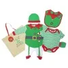 Set cadou hainute Craciun 5 piese si punga cadou - model Elf