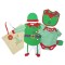 Set cadou hainute Craciun 5 piese si punga cadou - model Elf
