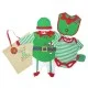 Set cadou hainute Craciun 5 piese si punga cadou - model Elf krbaby.ro