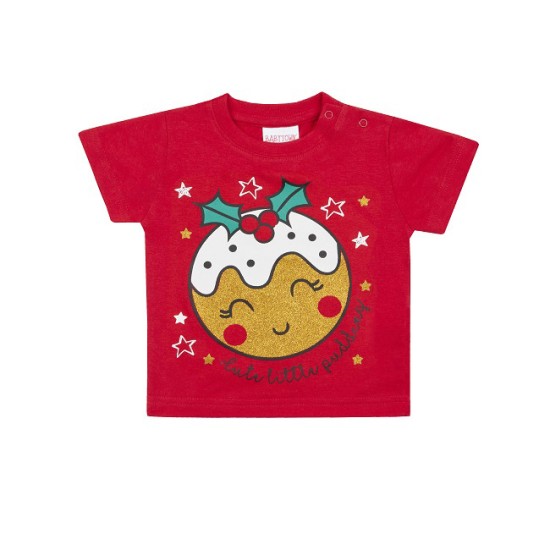 Tricou Craciun pentru bebelusi Cute Pudding krbaby.ro