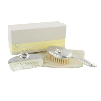 Bambino by Juliana - Set perie si pieptan argintate