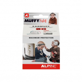 Casti antifonice pentru bebelusi Alpine Muffy Baby Black krbaby.ro