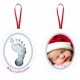 Pearhead - Kit rama foto ovala cu amprenta din cerneala Babys First Christmas krbaby.ro