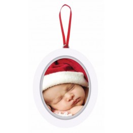Pearhead - Kit rama foto ovala cu amprenta din cerneala Babys First Christmas krbaby.ro