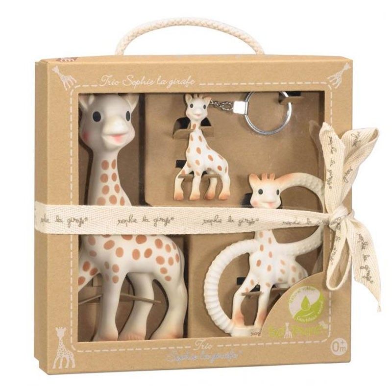 Set cadou So Pure pentru mama si bebe Girafa Sophie Vulli krbaby.ro