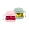 Set recipiente pentru mancare bebe Ubbi roz si vernil