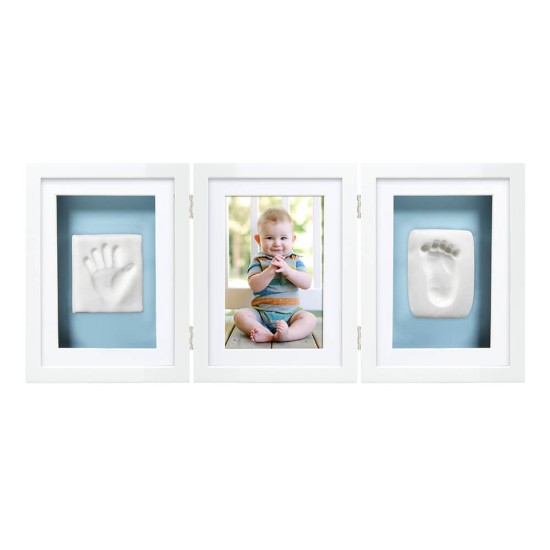 Pearhead - Kit rama foto tripla cu amprente manuta si piciorus krbaby.ro