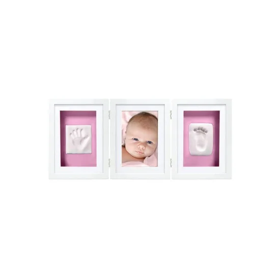 Pearhead - Kit rama foto tripla cu amprente manuta si piciorus krbaby.ro