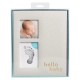 Caietul bebelusului cu amprenta cerneala gri Hello Baby Pearhead