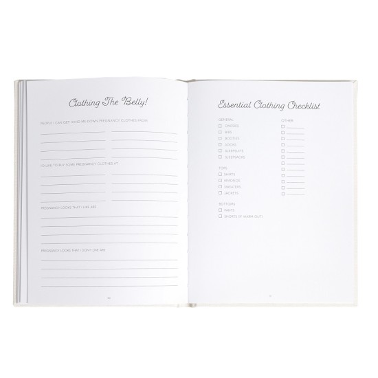 Jurnal pentru gravide coperta textila Pearhead