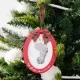 Kit rama foto ovala rosie cu amprenta din cerneala First Christmas Pearhead