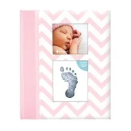 Pearhead - Caietul bebelusului cu amprenta cerneala pink