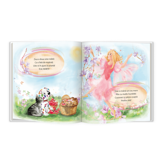 Carte de povesti Pupo si Miti invata zilele saptamanii krbaby.ro
