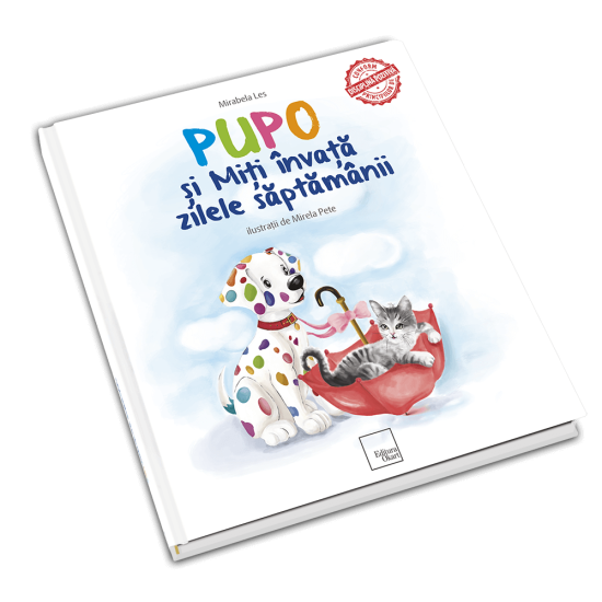 Carte de povesti Pupo si Miti invata zilele saptamanii krbaby.ro