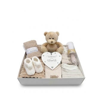 Set Cadou Bebelusi 11 Piese "Welcome to the World" – Crem