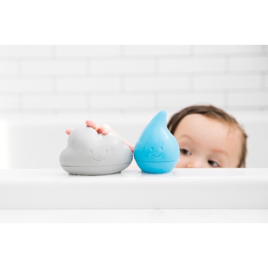Set 2 jucarii de baie Ubbi norisor si picatura de ploaie
