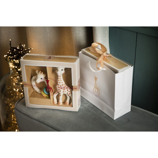 Set cadou SOPHIE-sticat si inel Colo'rings Girafa Sophie Vulli