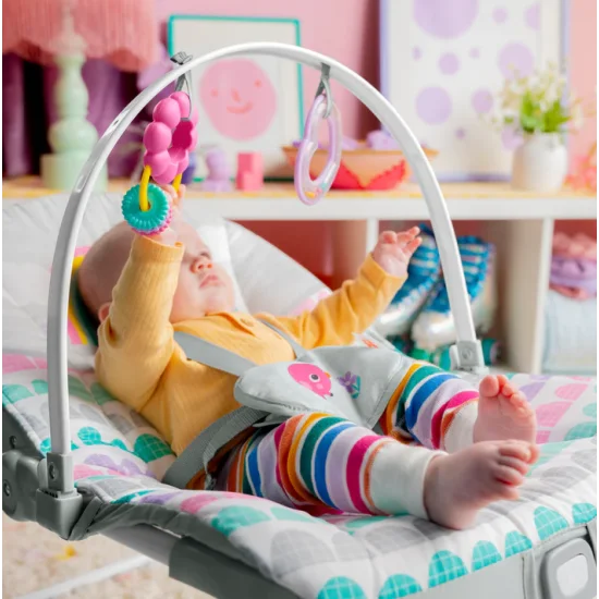 Balansoar bebelusi Rosy Rainbow 2 în 1 Bright Starts
