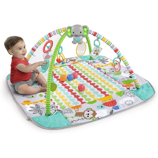 Salteluta de activitati 5 in 1 Gym & Ball Pit Totally Tropical - Bright Starts