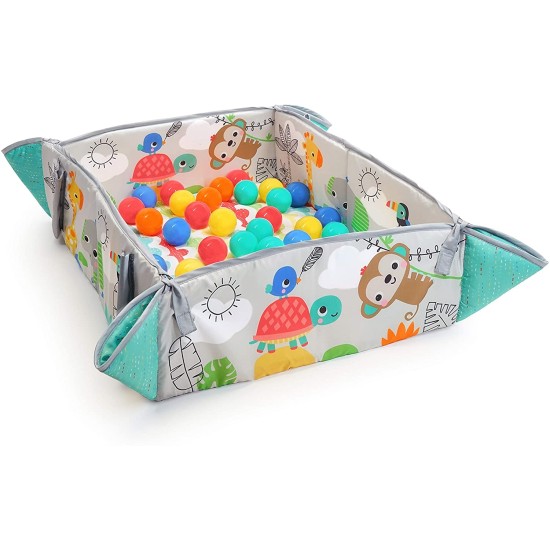 Salteluta de activitati 5 in 1 Gym & Ball Pit Totally Tropical - Bright Starts