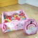 Salteluta de activitati 5 in 1 Gym & Ball Pit Rainbow Tropics - Bright Starts