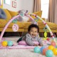 Salteluta de activitati 5 in 1 Gym & Ball Pit Rainbow Tropics - Bright Starts