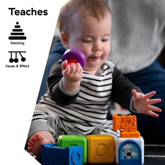 Blocuri magnetice de activitati Bridge and Learn 15 piese - Baby Einstein