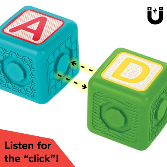 Blocuri magnetice de activitati Bridge and Learn 15 piese - Baby Einstein