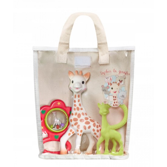 Set cadou saculet Girafa Sophie Vulli