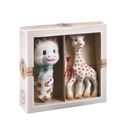 Set cadou Girafa Sophie si zornaitoare Sweety Sophie