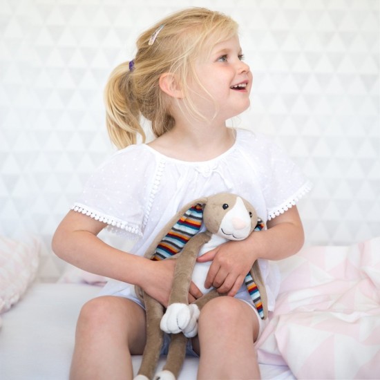 Jucarie de plus muzicala cu lumina pentru somn Iepurasul Bo - Zazu Kids