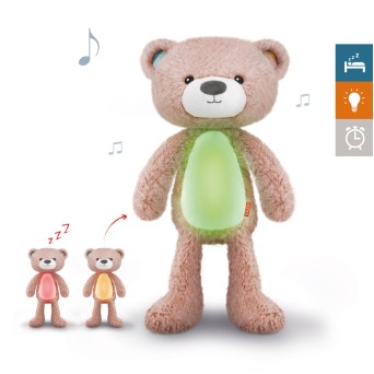 Antrenor de Somn Muzical cu Lumina Ursuletul Brody Roz - Zazu Kids